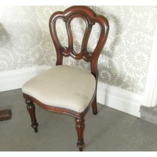 Mahogany Balloon‑Back Dining Chair