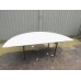 Burgess Metal Edged Half Moon Conference Table x 2